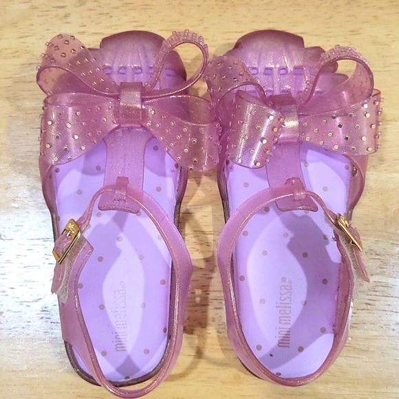 Mini Melissa Aranha XIII Pink Glitter Size 10 - Picture 2 of 5
